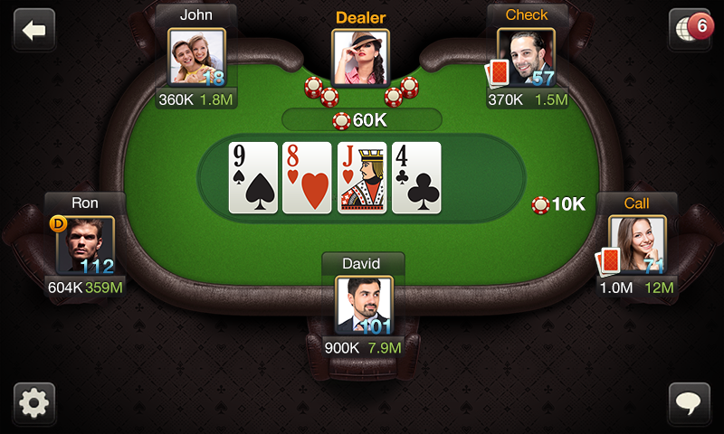 How does the betting round work in a poker game?